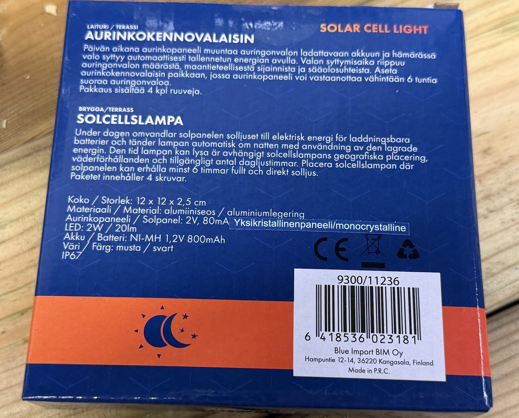 LED Solar terassi- / laiturivalaisin - Image 7